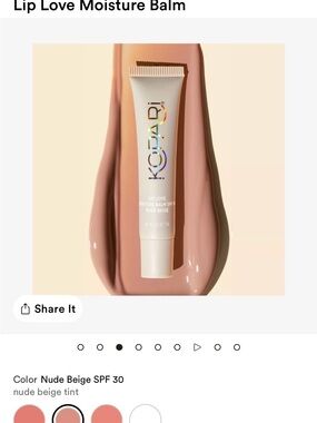 Kopari Lip Love Moisture Balm — Nude Beige